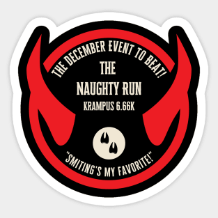 The Naughty Run - Krampus 5k/6.66k 2022 Sticker